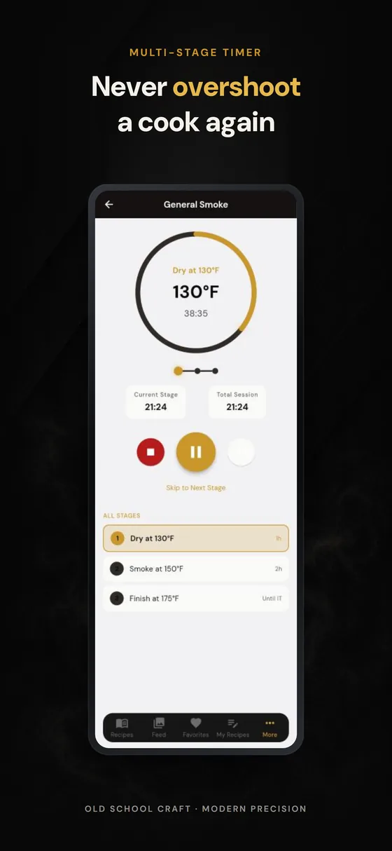 Multi-stage smoke timer